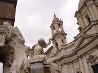 Fontana dei quattro Fiumi - il Rio della Plata